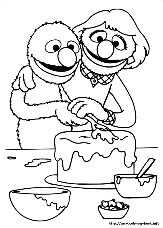 Sesame Street coloring picture